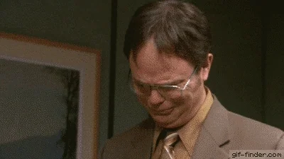 Meme Merci : Dwight (The Office) en larmes